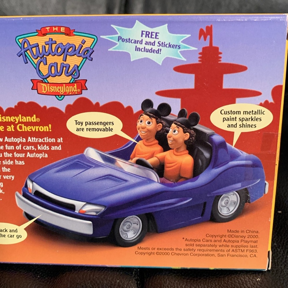 Disneyland Autopia Blue Sparky Collectible Car-Vintage 🆕